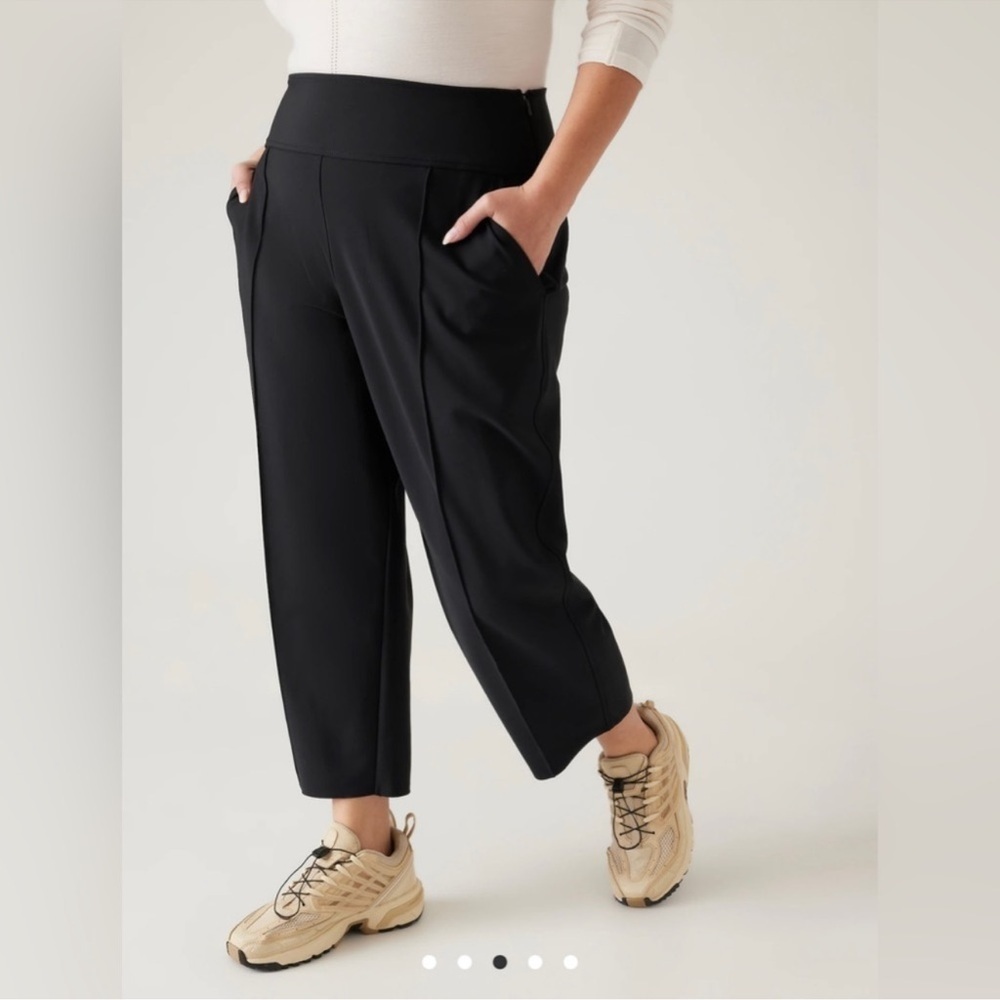 Athleta Stellar Wide Crop Straight Pant Trouer